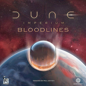 Cover of Dune: Imperium - Bloodlines with a view of the planet Arrakis/Dune