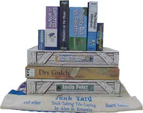 A stack of Games from Pevans's very first selection of games