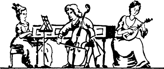 A small orchestra plays