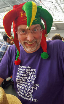 Pevans at the Great British Beer Festival, August 2016 - photo (and hat) by Mark Jones