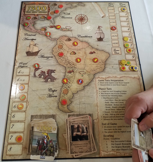 Pondering the next move - 1500: The New World in play