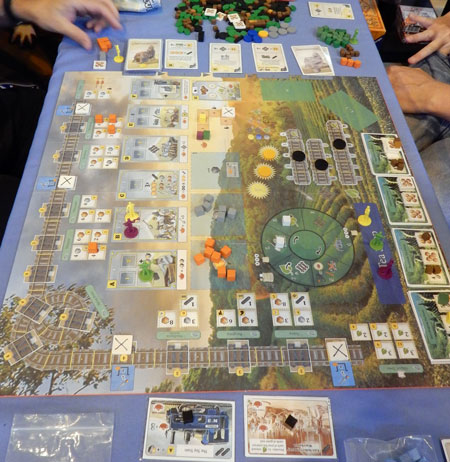 The prototype of A Nice Cup of Tea being demoed at the UK Games Expo