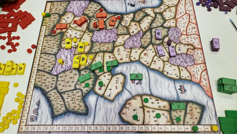 Bloodstones in play: I'm in a defensive position and only bothered by Peter's Giants so far