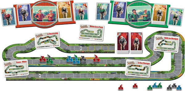 Publicity photo of Flamme Rouge components