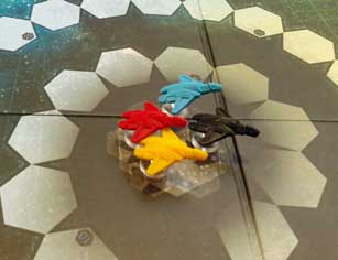 All the spaceship start in the middle of the Gravwell