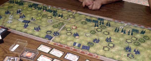 Photo of the forces deployed for the Overlord game 