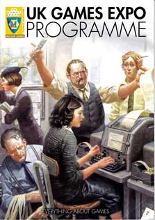 The programme cover from the UK Games Expo 2015