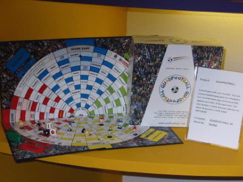 Quadfootball box and board