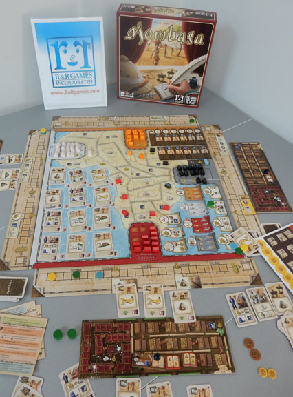 R&R's promotional display of Mombasa at Spiel '15