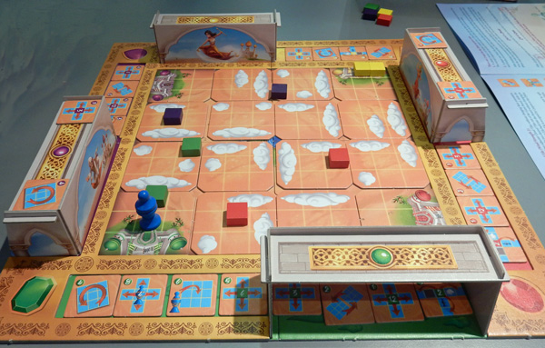 Playing Sultans of the Wind: Red is using the Genie well, but Green is blocked