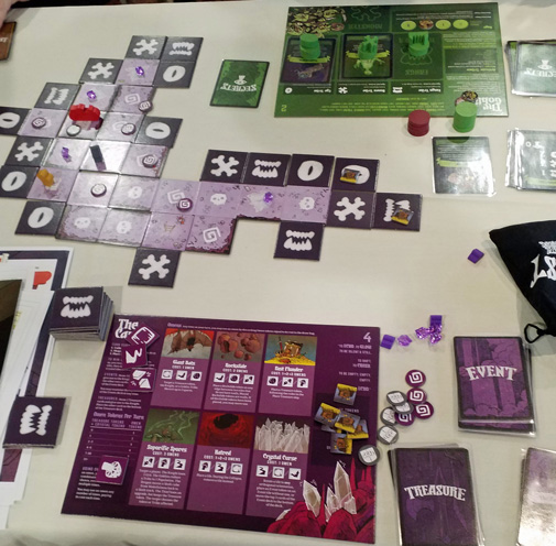 Our game of Vast, seen from over the Cave's shoulder