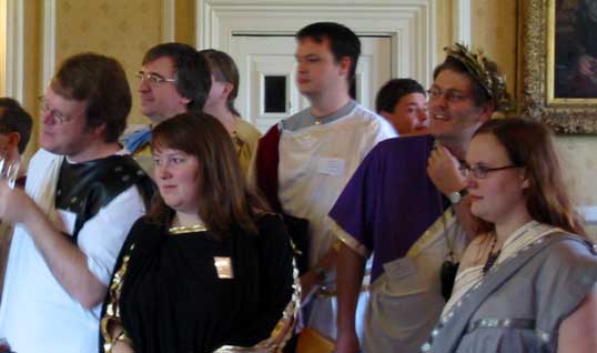 Audience for the unveiling of the wooden horse